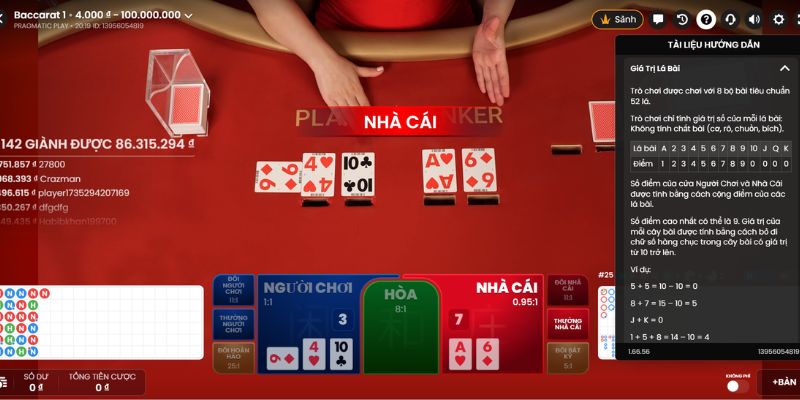 Baccarat là gì và cách chơi hiệu quả cho người mới 3 Cách tính điểm bài Baccarat
