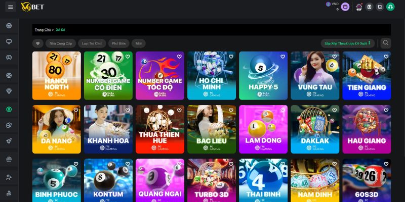 V9Bet cung cấp nhiều đài quay để bạn lựa chọn chơi lô tô