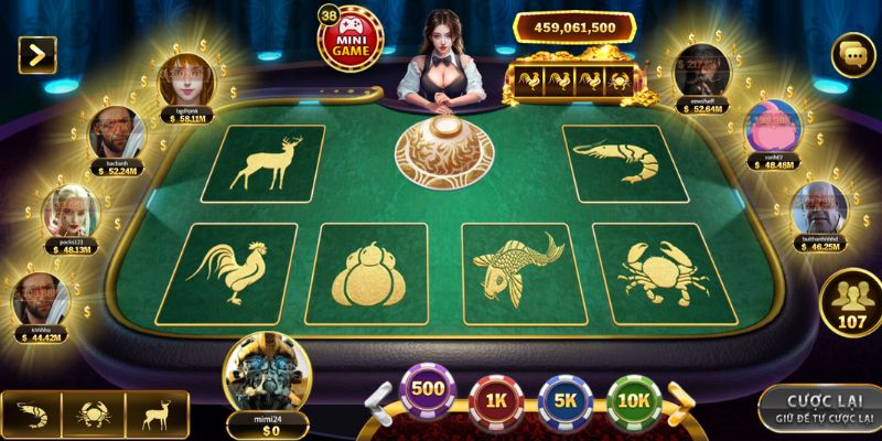 Bầu Cua Tôm Cá V9Bet – Chơi vui thắng lớn ai cũng ghiền 3 Giao diện chơi bầu cua tôm cá thiết kế đẹp, sắc nét