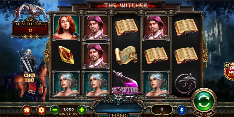 Đồ họa game nổ hũ The Witcher siêu đẹp và sắc nét