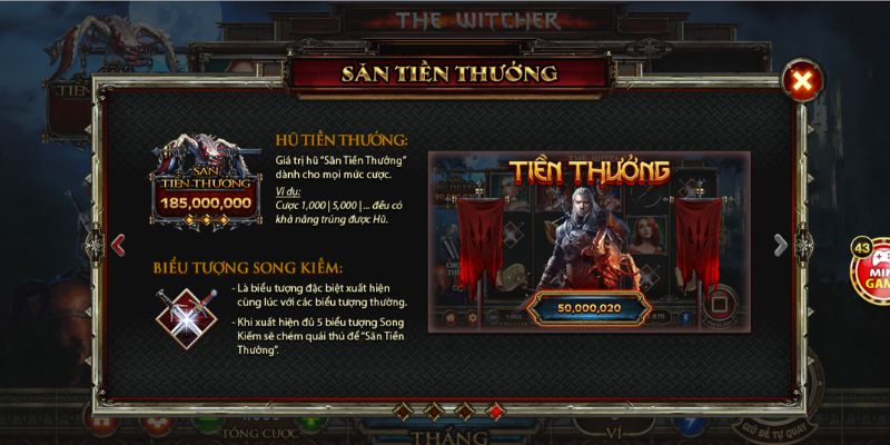 Cách săn tiền thưởng trong nổ hũ The Witcher
